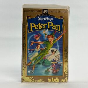 Walt Disney Peter Pan VHS 45th Anniversary Limited Edition Masterpiece THX 12730